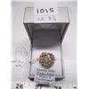 Image 2 : LADIES 14kt CUBIC ZIRC. STONE & 5 SMALL DIAMONDS W/A $1,405 SIZE 8.25