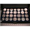 Image 2 : 1976 MONTREAL OLYMPIC SET (.925) 14X$10 FACE COINS & 14X $5 FACE COINS