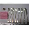 Image 2 : BAG WITH BIRKS STERLING KNIVES & STERLING BUTTER KNIVES, 123G