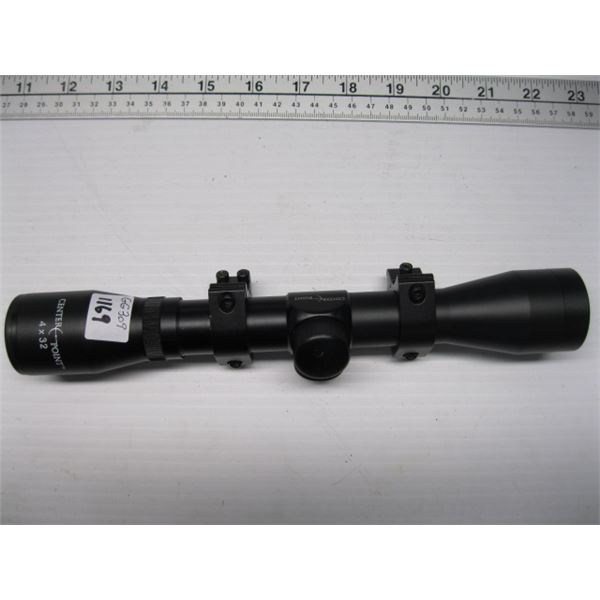 CENTERPOINT 4X32 SCOPE WITH RIFLE MOUNTS