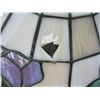 Image 2 : LEADED GLASS LIGHT SHADE, DAMAGED