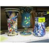Image 2 : FOUR COLORFUL VASES