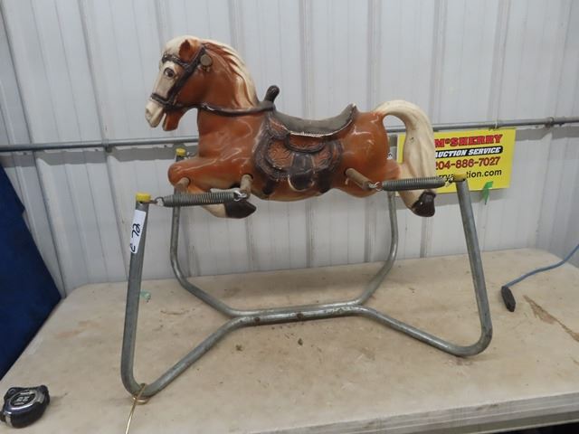 Antique Spring Riding Animals Vintage Spring Ride Horse- Earsly 70's - Late 60's