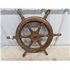 Image 2 : Wooden Ship's Steering Wheel 24" RD