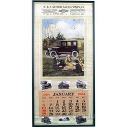 1924 Chevrolet Calendar- R&S Motor Sales Co. Joplin, MO