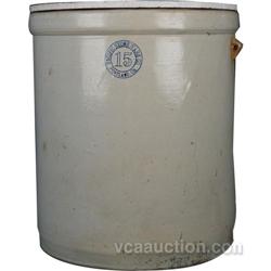 Lot Of 3 Vintage Pacific Stoneware Jugs, 5 gal., 8 gal.