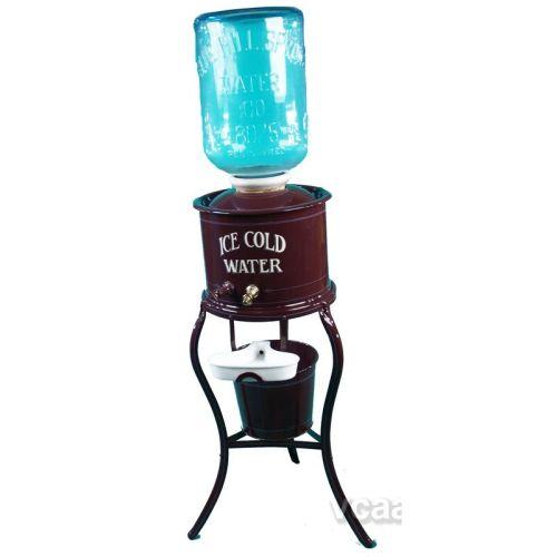 Early Water Cooler Stand Restored W Crock