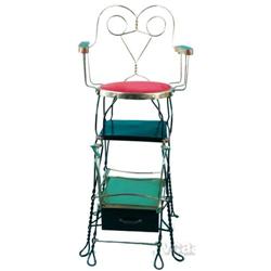 Chicago Wire Shoe Shine Stand  Restored