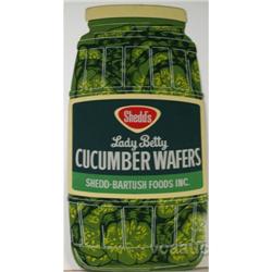Shedds "Lady Betty" Cucumber Wafer Tin Sign 24"x48"