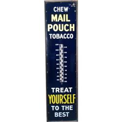 Porcelain Framed Mail Pouch Tobacco Sign 20"x72"