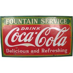 Large Coca Cola Sign 96"x54-1/4"