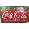 Image 1 : Large Coca Cola Sign 96"x54-1/4"