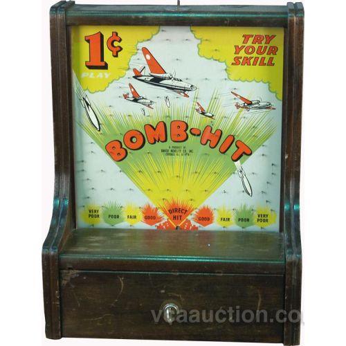 1 Cent BombHit 1942 (Baker Novelty) WWII Graphics