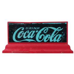 Coca Cola Reverse-On-Glass Sign In Tin Stand Up Frame 5