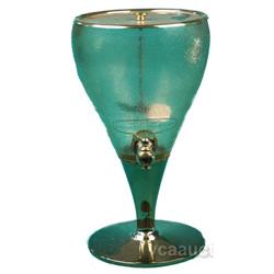 Mission Syrup Dispenser Pink Depression Glass/Brass