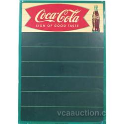 Coca Cola Menu Board 19"x28"