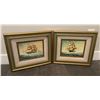 Image 1 : 2 PAINTINGS SHIPS ON VOYAGE BEAUTIFUL FRAMES 16x18 ARIST J. JAMES