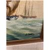 Image 5 : 2 PAINTINGS SHIPS ON VOYAGE BEAUTIFUL FRAMES 16x18 ARIST J. JAMES