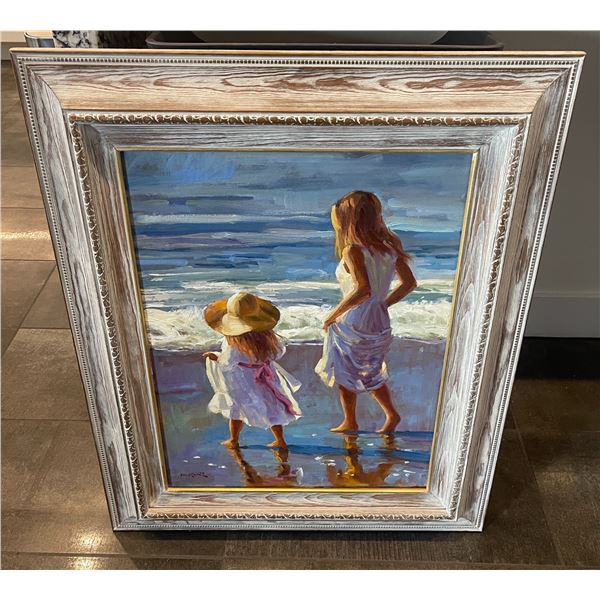 Playa Del Ray By Mel Kane Ocean Front Painting 27x33