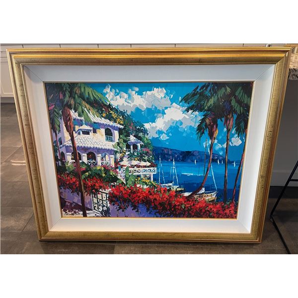42x52 Paradise Bay Painting by : Barbara McCann