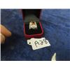 Image 1 : Striking Sterling Silver Ring w Topaz Like Stone Size 6