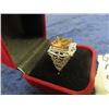 Image 2 : Striking Sterling Silver Ring w Topaz Like Stone Size 6