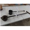 Image 1 : 2 Handled Lead Pots 1) 36" & 1) 24"