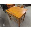 Image 2 : (E)  2 Wooden School Desks & 1 Chair