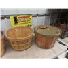 Image 2 : (E) 3 Bushel Baskets , Shortening Tin & Can