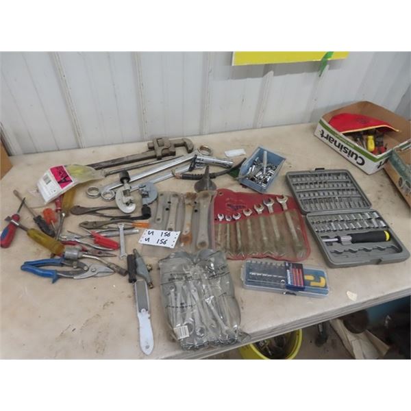 Wrench Sets, Screwdriver Bit Set, Ratchet Wrench Set, Various Tools, Sockets, Cutters, Pliers, & Mor