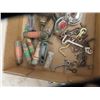 Image 2 : Variety of Small, War Amps Tags, Chauffer Badge, 1926 Dog  Tag, Door Hardware , Knobs, Hooks, & Lots