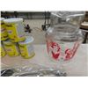 Image 2 : Vintage Kitchenware, Cookie Cutters, Milk Bottles, Strainer, Meat Grinder, Glasses, Milk Glass & Mor