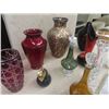 Image 2 : 8 Glass Vases, Glass Jewel Box