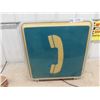 Image 2 : (GG) Light Up Telephone Sign - 2 Sided 20" x 20"