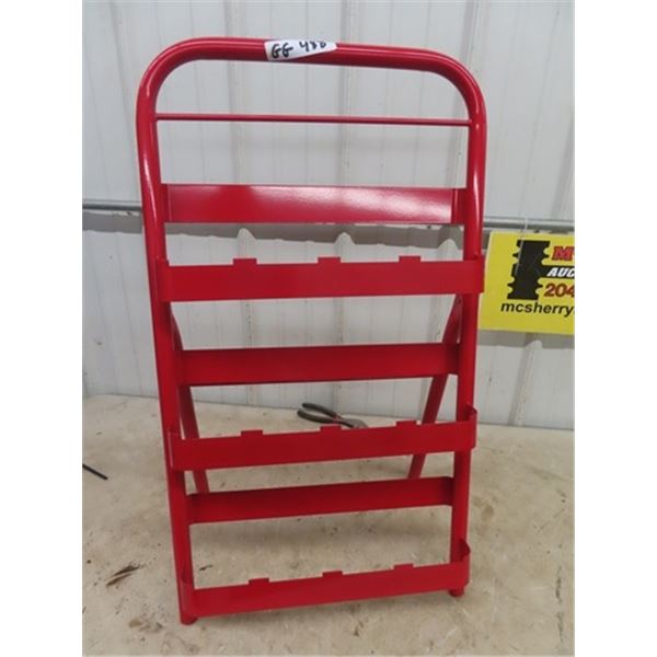 (GG) 12 Quartz Can Oil Rack, New Modern But Built to Scale of a Vintage One- Great to Display Your S