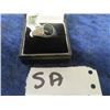 Image 1 : Mens Size 13 Sterling Silver Ring w Black Stone