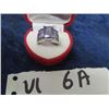 Image 1 : Sterling Silver w Beautiful Ring wPurple Stone - Size 9