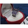 Image 3 : Sterling Silver w Beautiful Ring wPurple Stone - Size 9