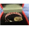 Image 2 : Sterling Silver Anniversary Style Band Ring w Pink Stones Sz 9