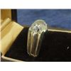 Image 3 : Sterling Silver Ring w Clear Stone -Sz 10