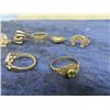 Image 4 : 13 New Old Stock Sterling Silver Rings- Tarnished From Sitting