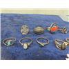 Image 3 : 13 New Old Stock Sterling Silver Rings- Tarnished From Sitting