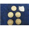 Image 1 : 5 Canadian Silver One Dollar Coins - 1966