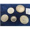 Image 1 : 5 Items - 1964 Canadian $1 Coin, 1985 Cdn 50 Cent Coin, 1978 Cdn 50 Cent Coin, 1967 Cdn 5 Cent Cente