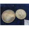 Image 2 : 5 Items - 1964 Canadian $1 Coin, 1985 Cdn 50 Cent Coin, 1978 Cdn 50 Cent Coin, 1967 Cdn 5 Cent Cente