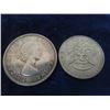 Image 3 : 5 Items - 1964 Canadian $1 Coin, 1985 Cdn 50 Cent Coin, 1978 Cdn 50 Cent Coin, 1967 Cdn 5 Cent Cente