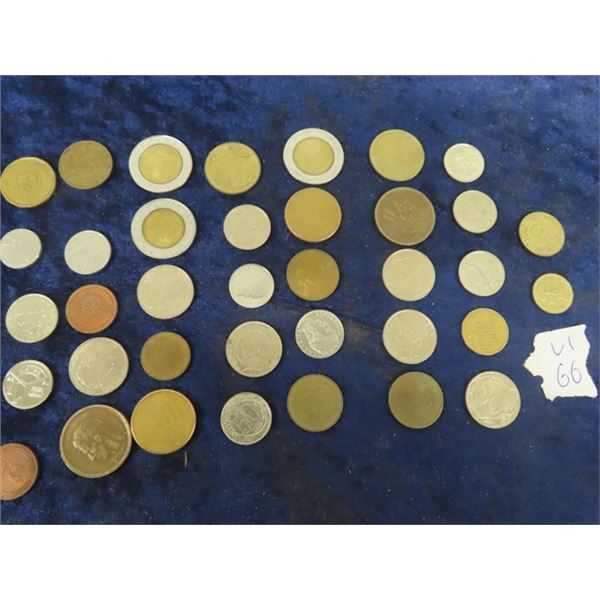 37 Foreign Coins - Variety , Europe, Carribean & More