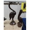 Image 3 : 4 Wood Carved Ornaments - Tallest is 19"