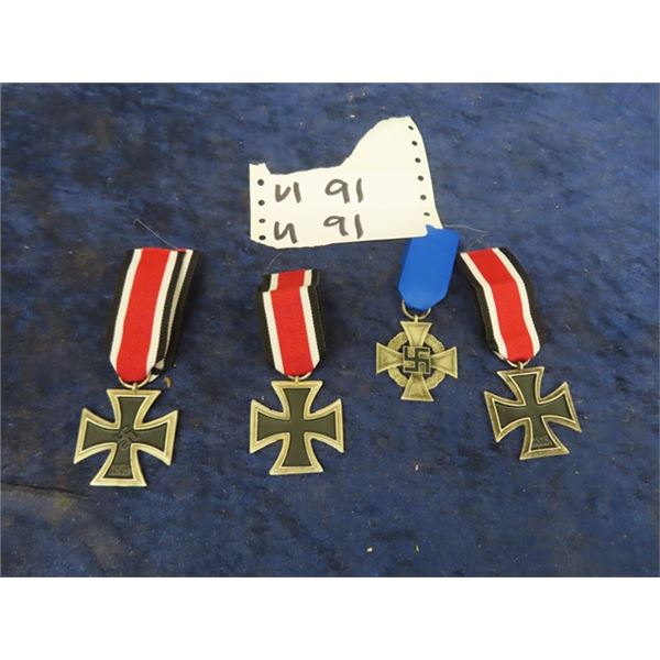 4 Repo German  Military Medals