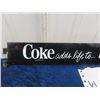 Image 2 : Metal Coca Cola Rack Sign 2.5" x 19"